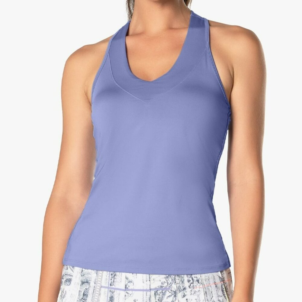 🦋 Lucky In Love Core V Neck Tank Top Lilac XS NWT